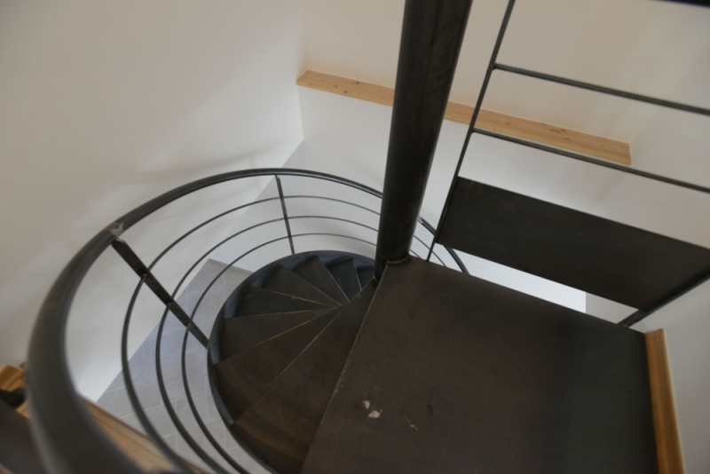 palier d'escalier colimaçon sur mesure